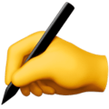 apple-writing-hand-emoji